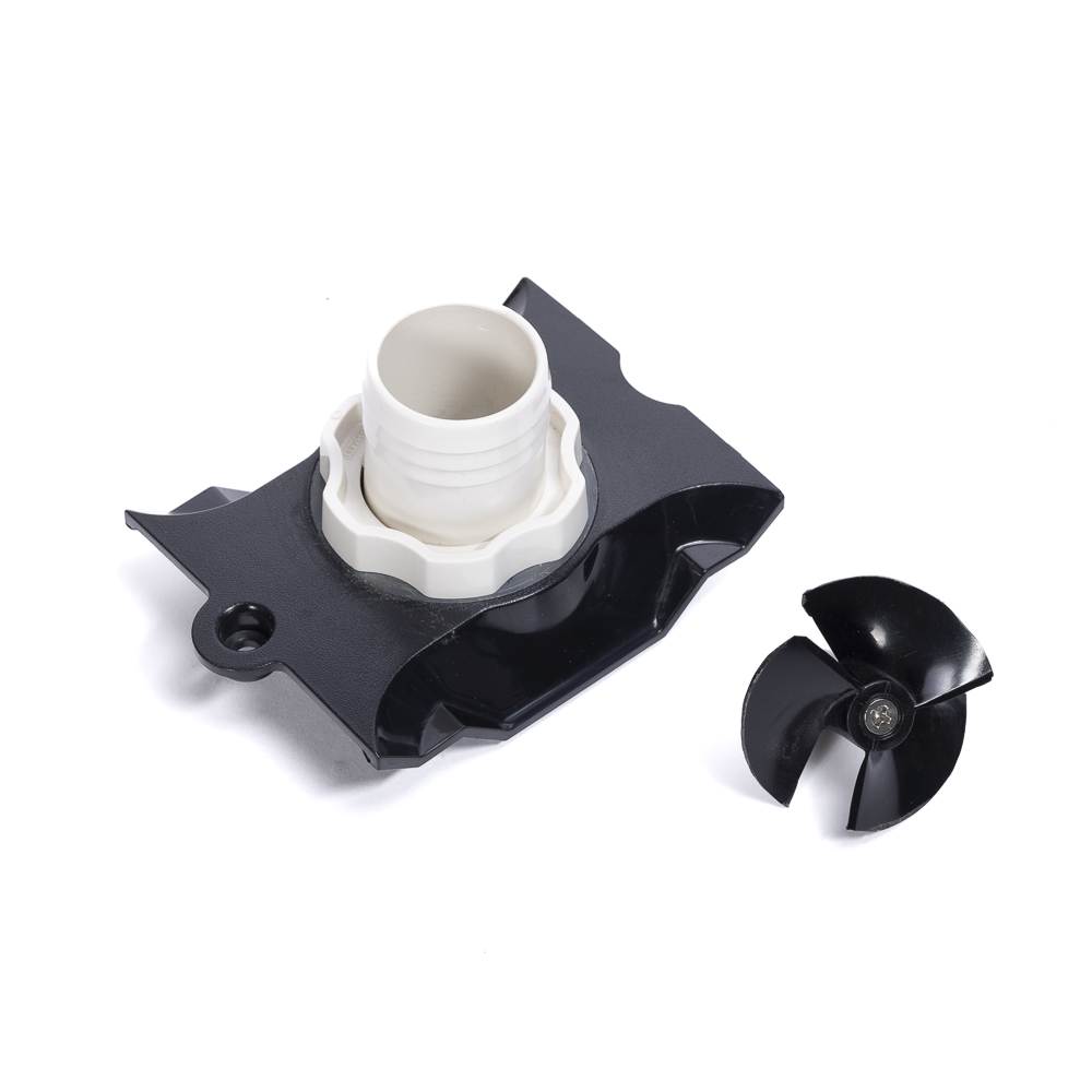 Je 1 Adapter mit Drehkranz und verkürzter Propeller für Poolroboter