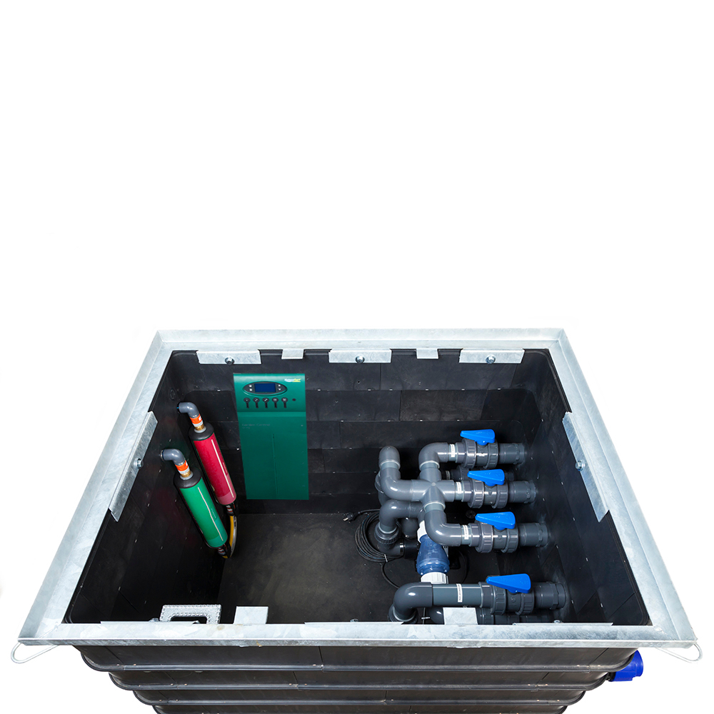 Technikschacht Titan III mit Deckel Belüftung & regendichtem Überstand