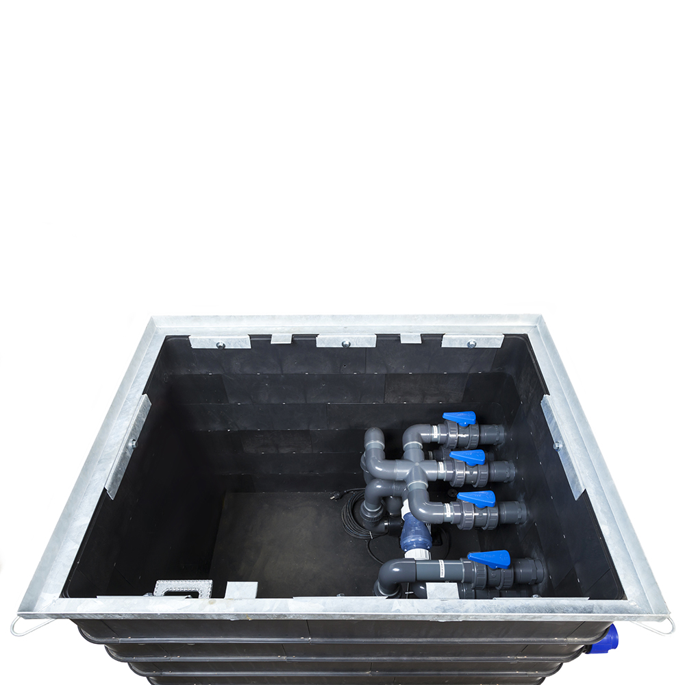 Technikschacht Titan I mit Deckel Belüftung & regendichtem Überstand