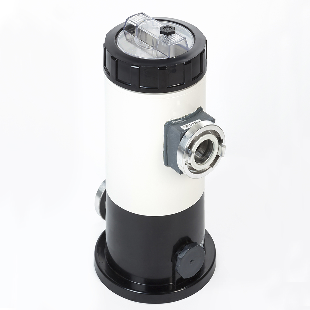 Vorabscheider für Teichpumpe mit C-Anschluss und 1 m Verbindungsschlauch