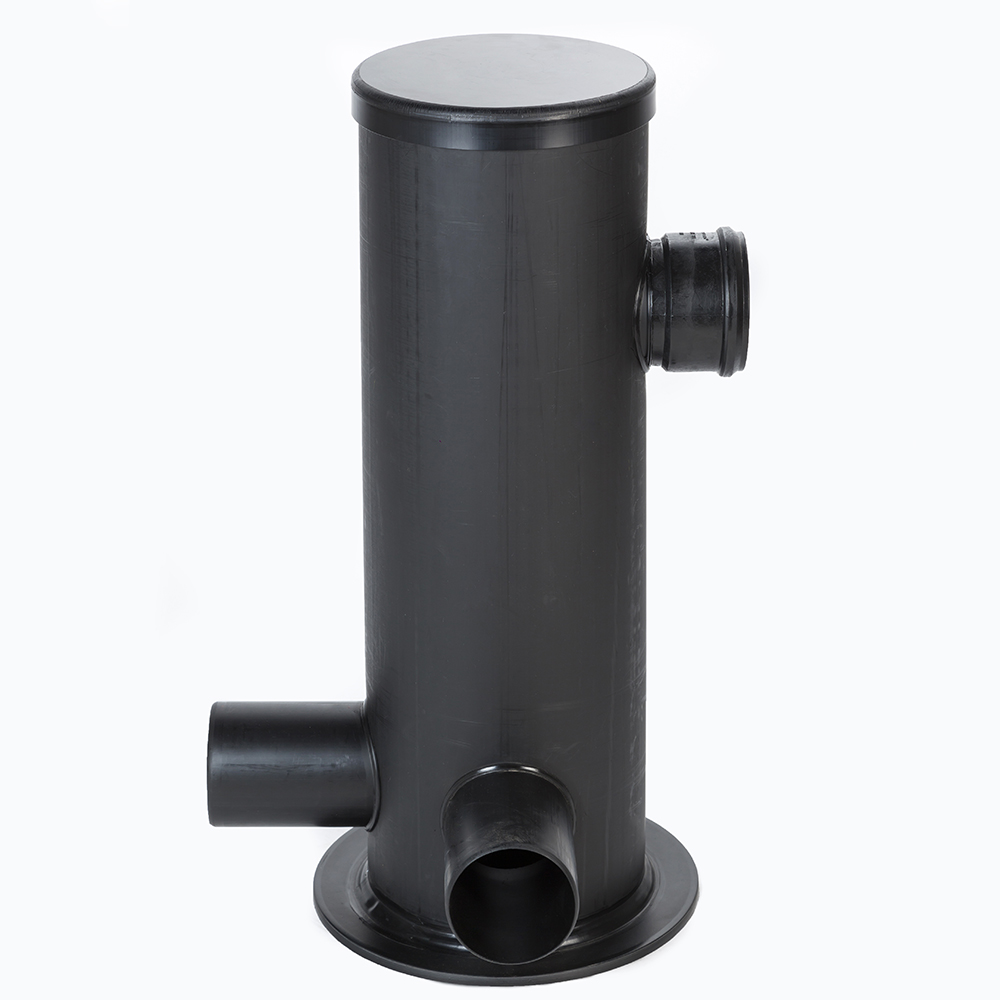 Ansaugschacht Typ 75 mit dichtem Deckel & 3 Endkappen - Schlammsauger